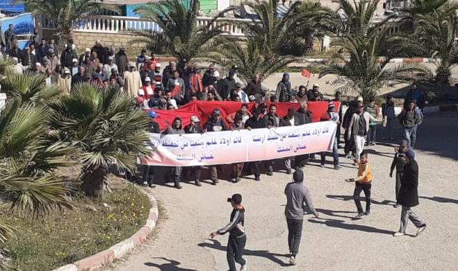 مشاكل التحفيظ الجماعي تخرج ساكنة الدواوير للاحتجاج على قائد أولاد غانم