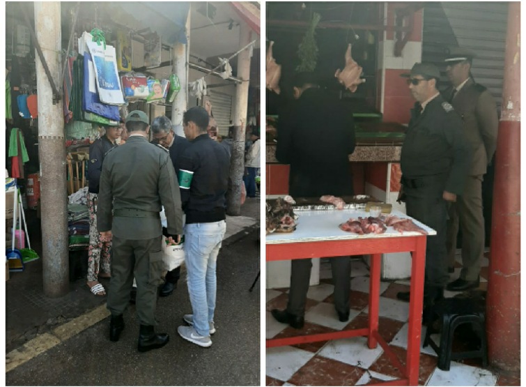 بالصور.. الملحقة الإدارية الثانية بالجديدة تراقب بحزم جودة وأسعار المواد الغذائية