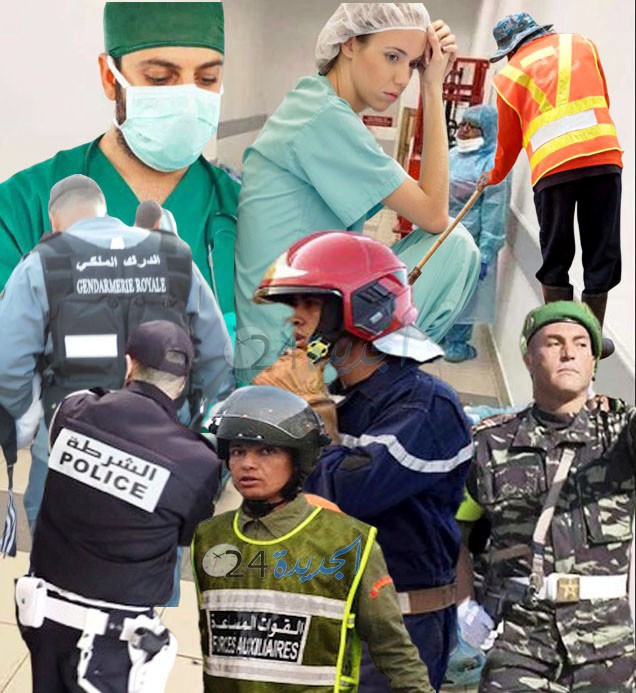 الصرامة والإنسانية والتضامن ...  رجال السلطة والأمن والدرك والصحة بالجديدة في مواجهة جائحة كورونا