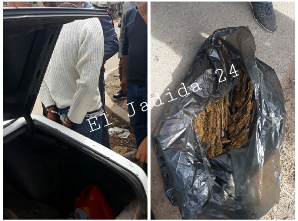 بالصور.. العثور على مخدرات بعد مطاردة أمنية لسيارة أجرة في الشارع العام بالبئر الجديد