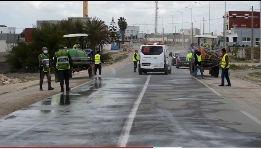 جماعة الحكاكشة باقليم سيدي بنور تنظم حملات وقائية واستباقية من وباء كورونا