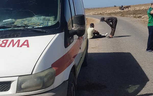 جماعة أولاد حمدان :  سيارة للنقل المدرسي تتسبب في حادثة سير