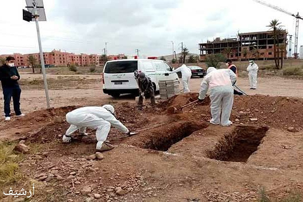 السلطات تشرف على مراسيم تشييع مواطن في احترام تام لحالة الطوارئ الصحية بدوار المسيرة بالجديدة.