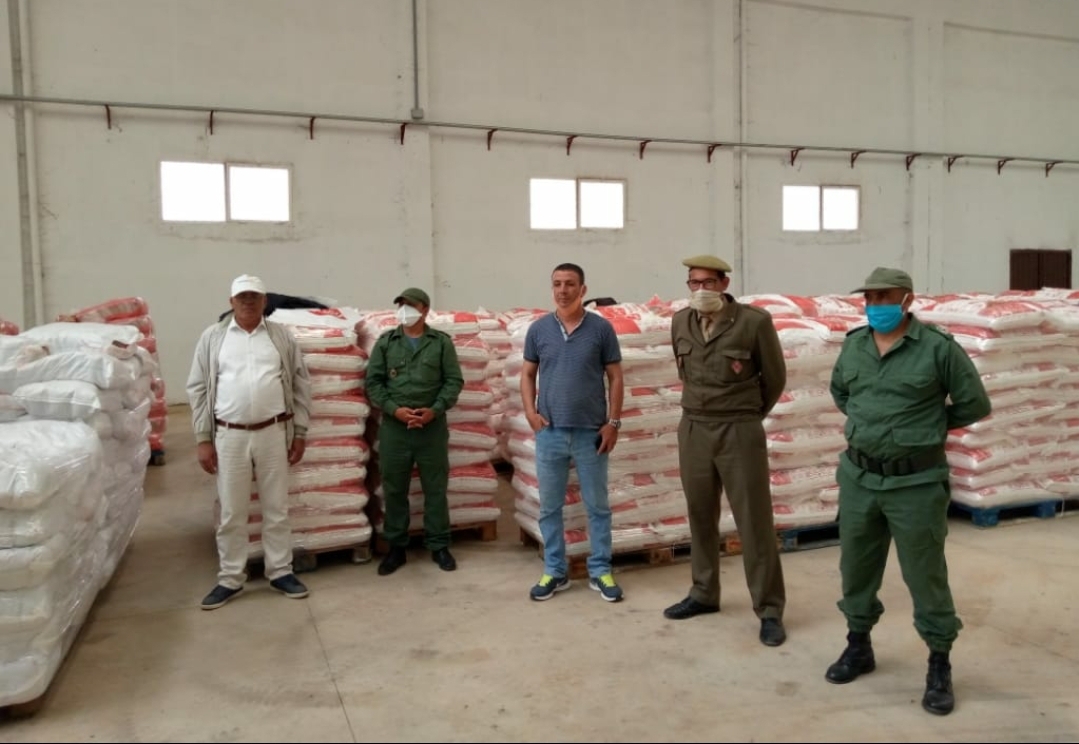 السلطة توزع دفعة جديدة من المساعدات على ساكنة دوار لوطى بجماعة لغديرة