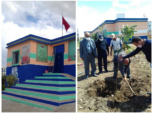 بالصور.. اعادة تهيئة ثانوية المسيرة باولاد غانم استعدادا للامتحانات الاشهادية