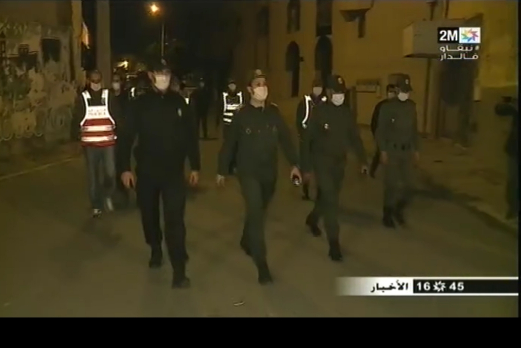 تقرير القناة الثانية من الجديدة حول الدوريات الليلية الساهرة على تطبيق حالة الطوارىء الصحية