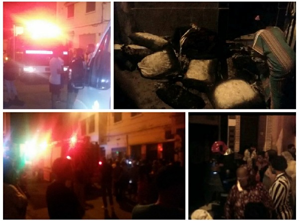 شاحن كهربائي يحرق منزلا في حي الصفاء بوسط الجديدة