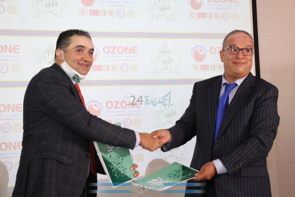 شاهد .. توقيع عقد شراكة واستشهار بين الدفاع الحسني الجديدي و مجموعة اوزون