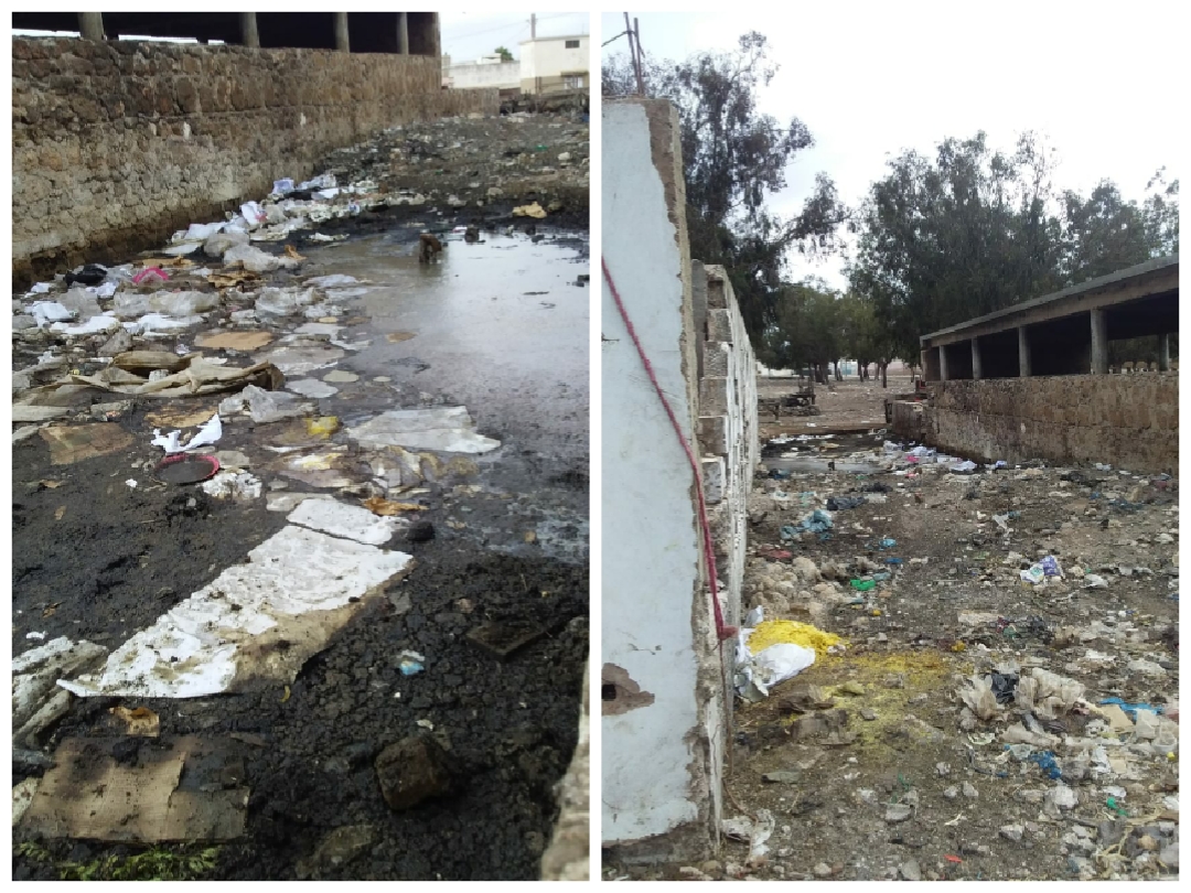 مظاهر التلوث البيئي تغزو السوق الاسبوعي لاثنين اشتوكة باقليم الجديدة