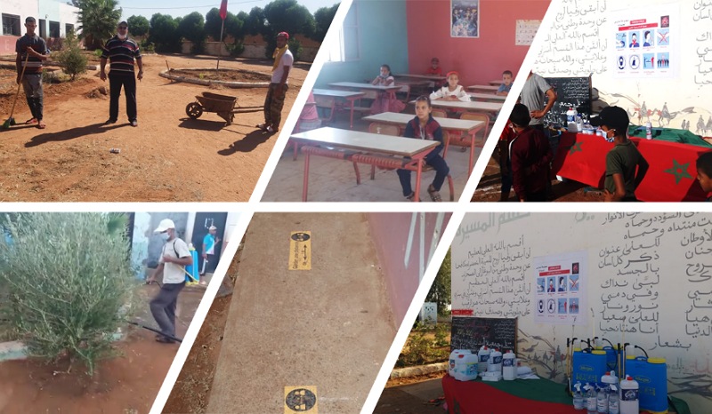 جمعية الآباء بمجموعة مدارس لحميدات ضواحي اولاد افرج تسهم في إنجاح الدخول المدرسي