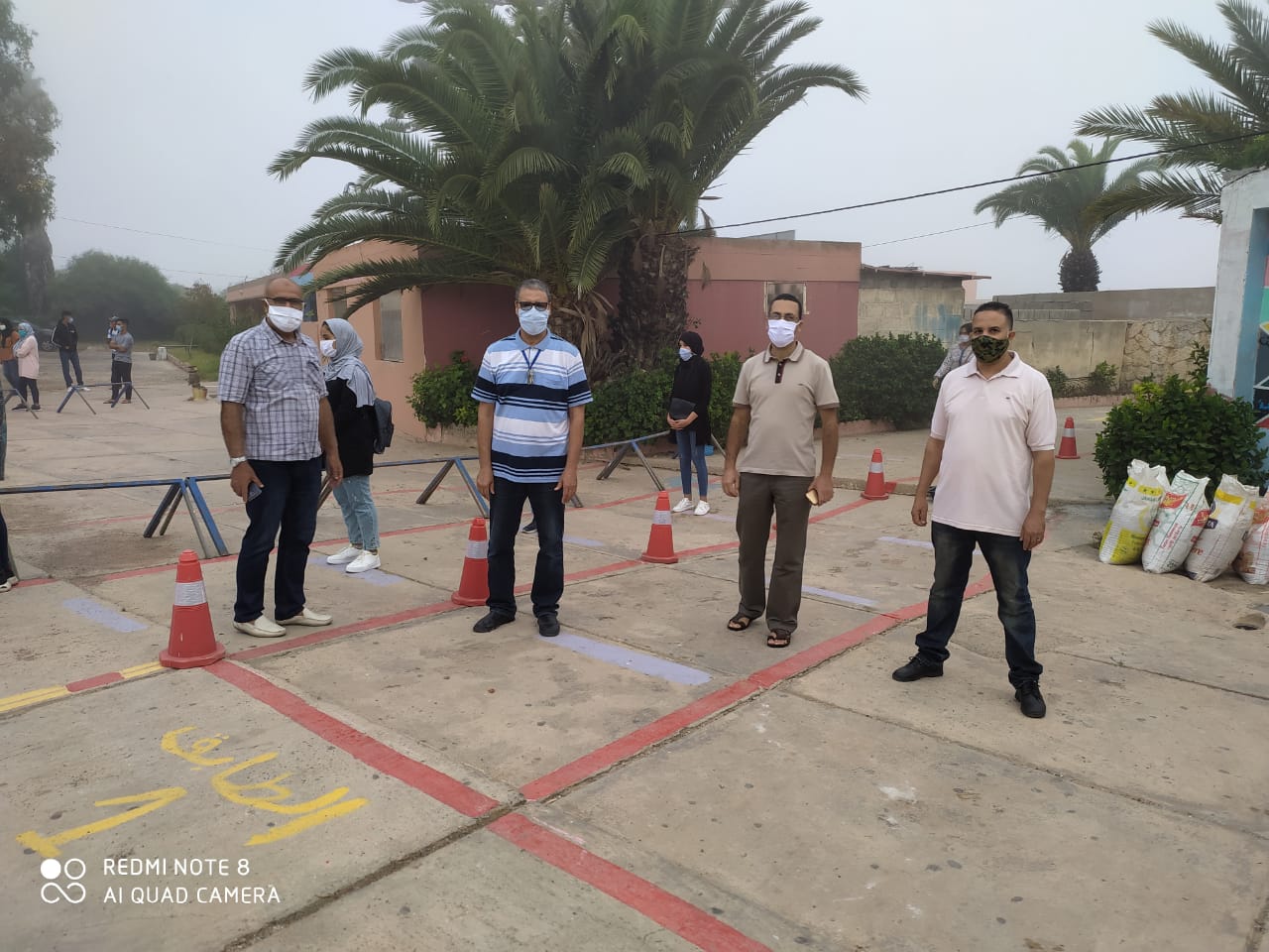 بالصور.. دخول مدرسي وفق الإجراءات الاحترازية بثانوية بئرانزران التأهيلية بالجديدة