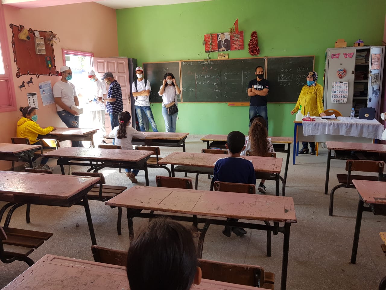 مدرسة ابن حمديس بآزمور تفعل مضامين التدابير الاحترازية بدخول مدرسي ناجح