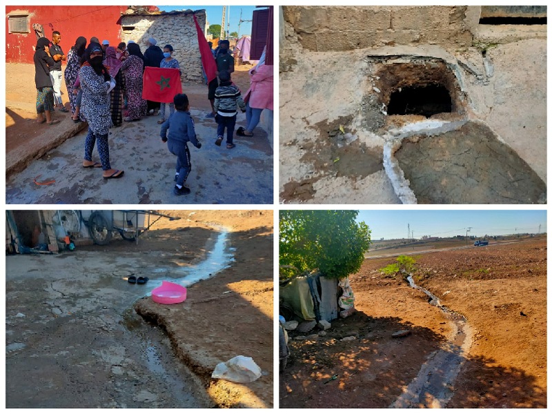 أسر بمدينة آزمور تستغيت طلبا لقنوات الصرف الصحي والماء الصالح للشرب