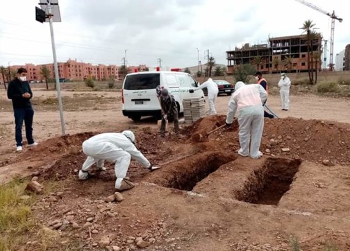 سلطات الجديدة تبسط الاجراءات الادارية لتسريع دفن ضحايا كورونا بالمستشفى الإقليمي