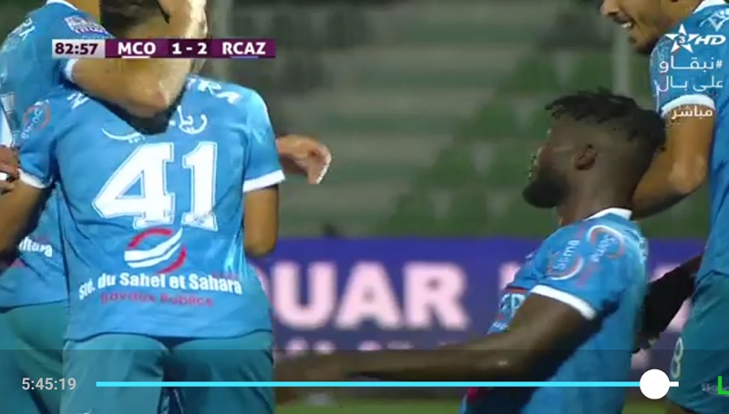 ثنائية الغابوني ''أتشاباو'' في مرمى مولودية وجدة تقود نهضة الزمامرة لتحقيق أول فوز في البطولة