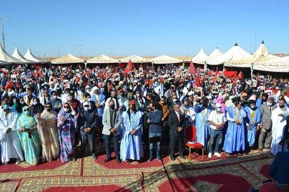 جماعة المحبس : تجمع جماهيري حاشد دعت له فعاليات سياسية وجمعوية وشيوخ القبائل بجهة وادنون بالصحراء المغربية