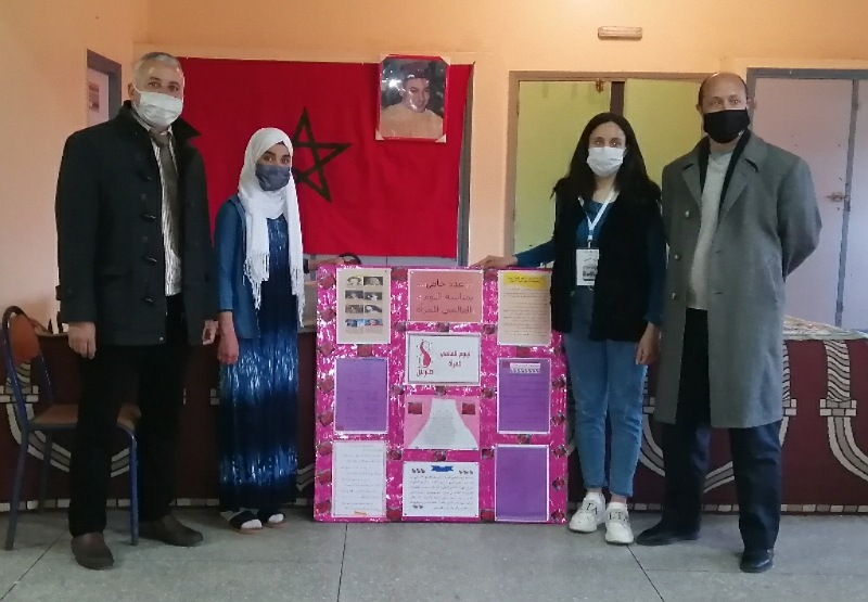 القسم الداخلي لثانوية أم الربيع بآزمور يحتفي بالمرأة في عيدها الأممي.