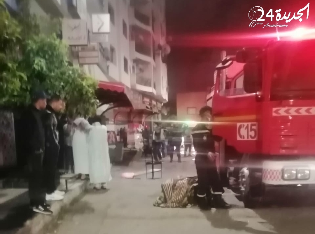 اصابة شخصين في حريق مهول أتى على مطعم للوجبات الخفيفة بالجديدة