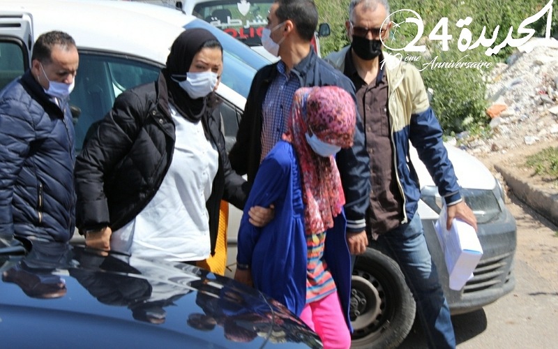 بالصور.. السلطات الامنية تعيد تمثيل جريمة قتل امرأة لخليلها داخل شقة بالجديدة