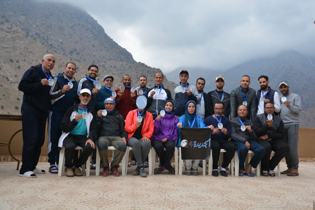 جمعية مازاغان ماراطون تكرم البطل آيت حدو بمنطقة إمليل