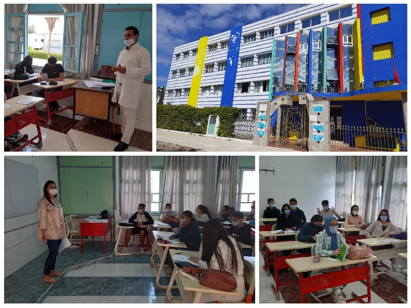 جمعية آباء وأولياء أمور مؤسسة الملاك الأزرق بالجديدة تنظم حصص دعم ومعالجة لتلاميذ الأولى باكالوريا