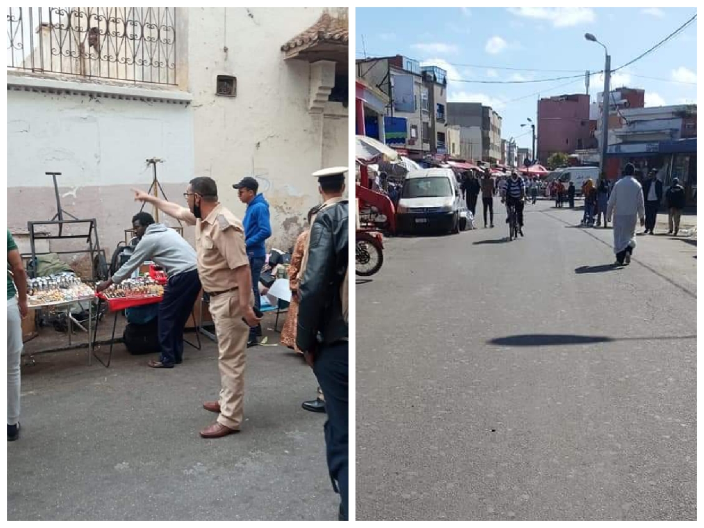 سلطات الجديدة تواصل عملياتها لتحرير الملك العمومي بوسط المدينة