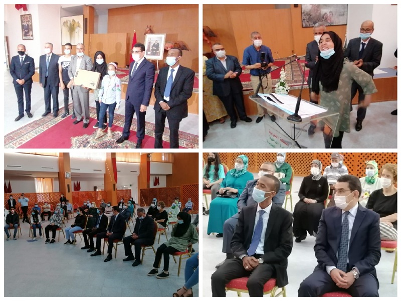 السلطات التربوية والعاملية بالجديدة تتوج التلاميذ الذين صنعوا التميز في امتحانات البكالوريا