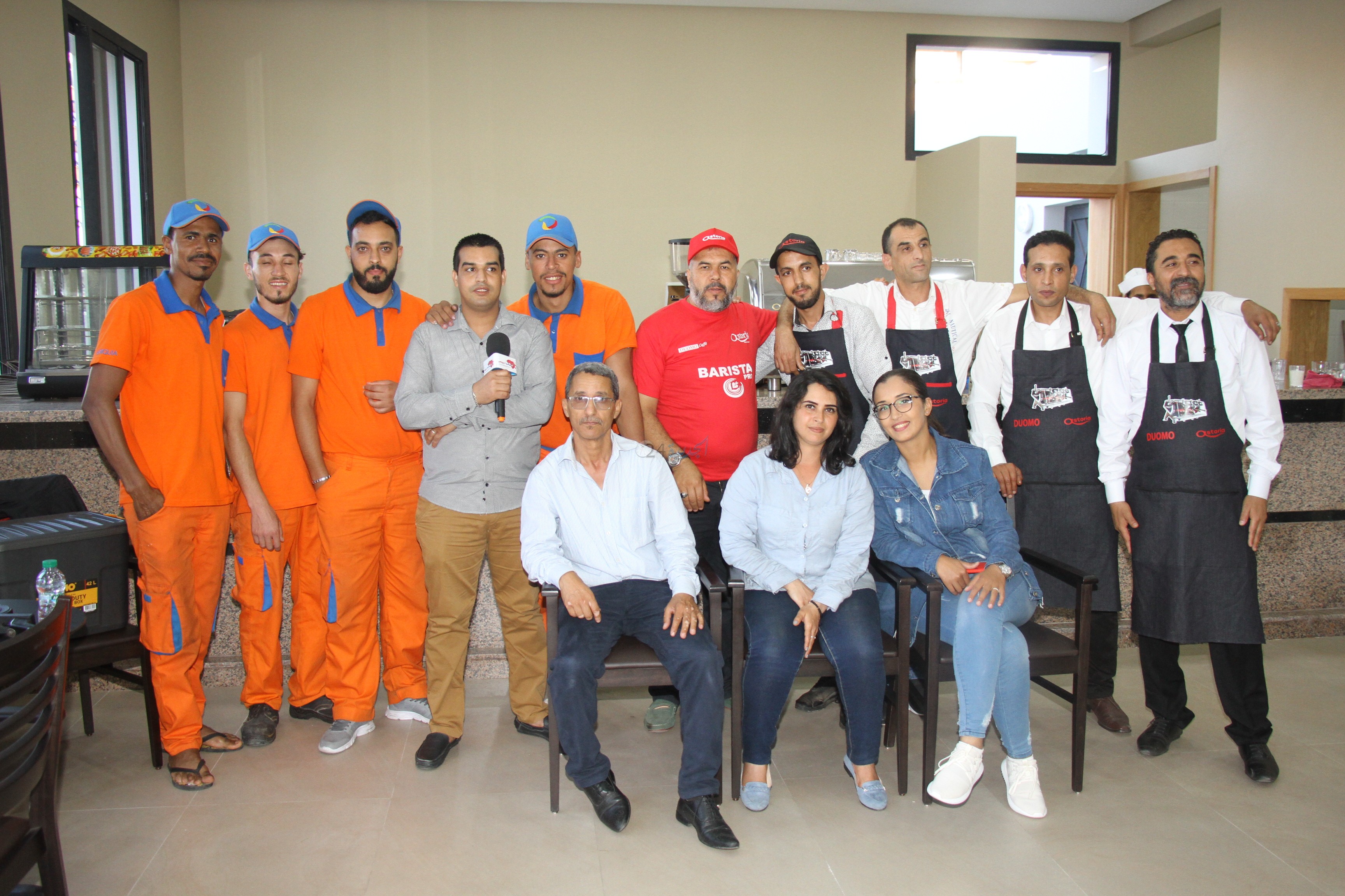 شركة DUOMO café  astoria  الرائدة في تجهيز المقاهي تشارك في افتتاح مقهى بالجديدة .