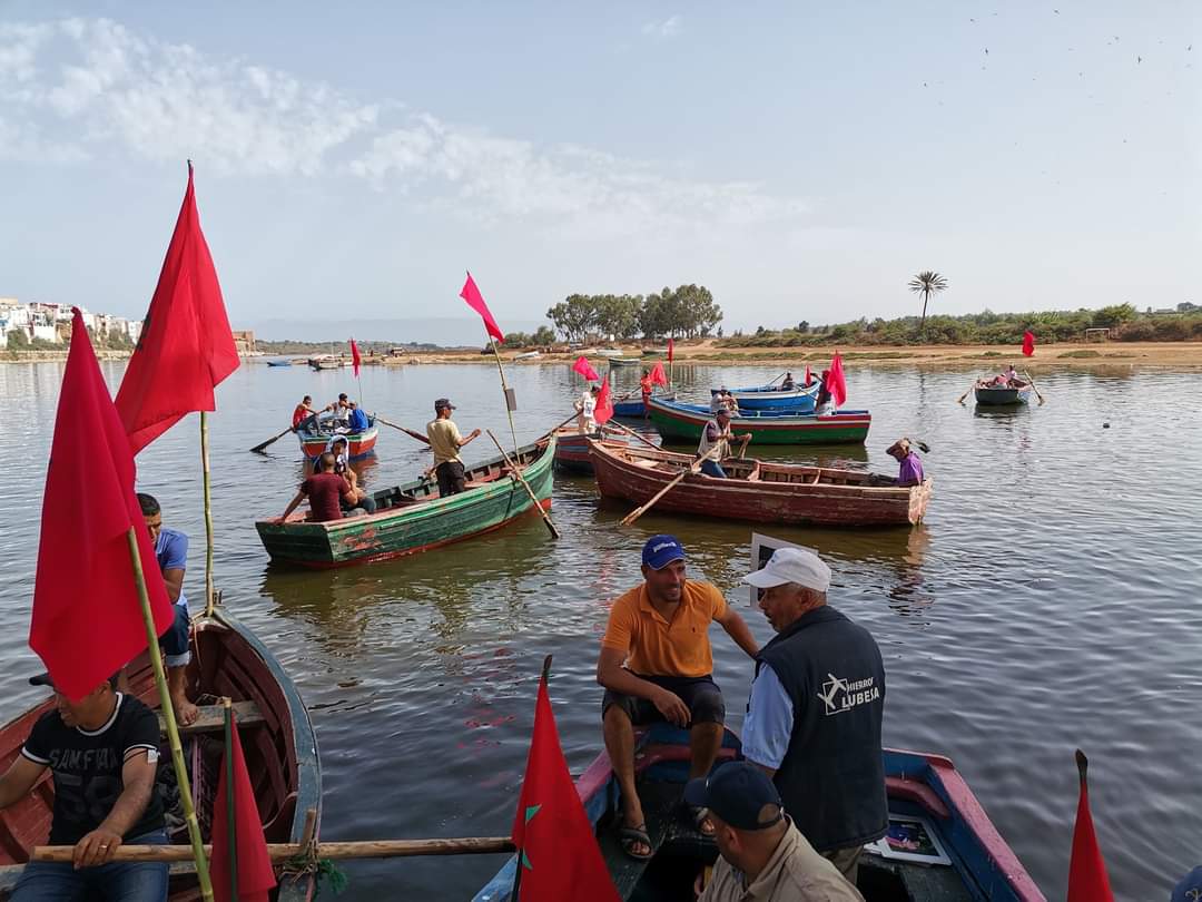 مسيرة غضب لارباب القوارب بازمور للمطالبة بإنقاذ نهر ام الربيع