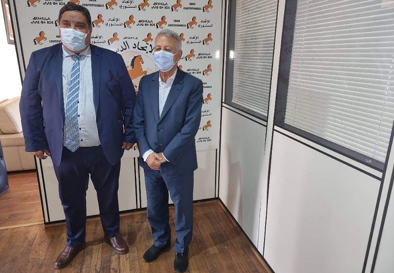 فؤاد مسكوت مرشحا بقوة لانتخابات الغرف المهنية بعد استقباله من طرف الامين العام للاتحاد الدستوري محمد ساجد