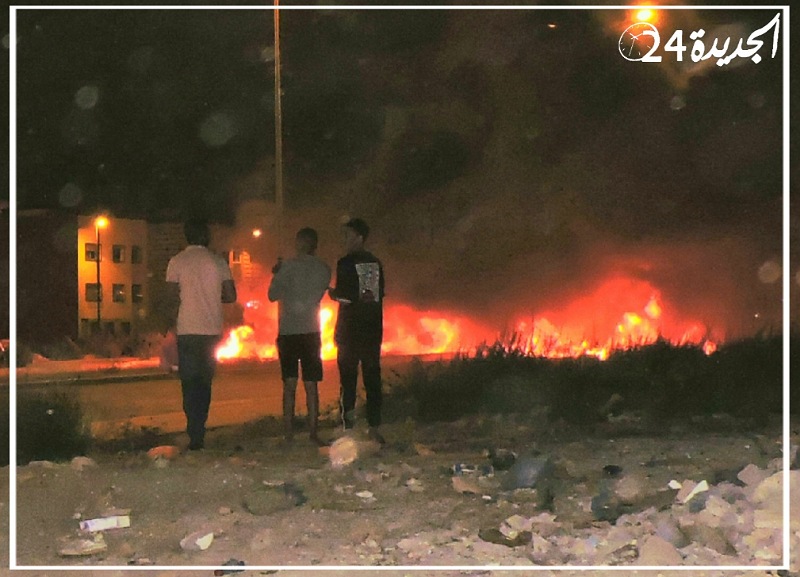 ''الشعالة'' تخرق الحجر وتقطع السير والجولان بمدينة الجديدة