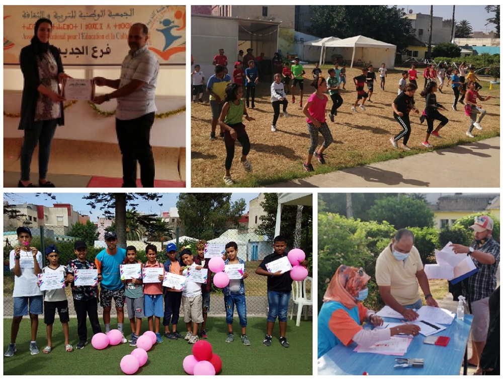 الجمعية الوطنية للتربية والثقافة -فرع الجديدة- تختتم فعاليات البرنامج التنشيطي صيفيات 2021