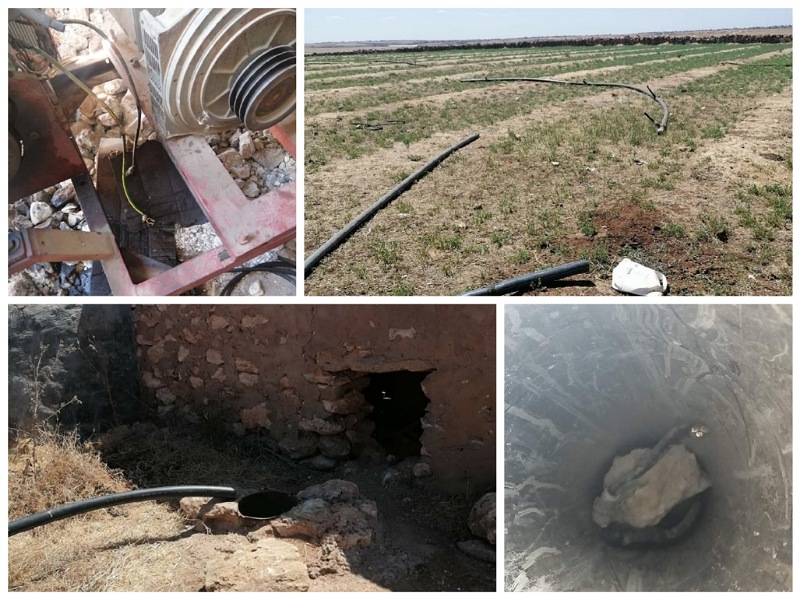 مجهولون يخربون بئرين لأحد الفلاحين بجماعة مكرس واتهامات لبلطجية الانتخابات بالسبب وراء الحادث