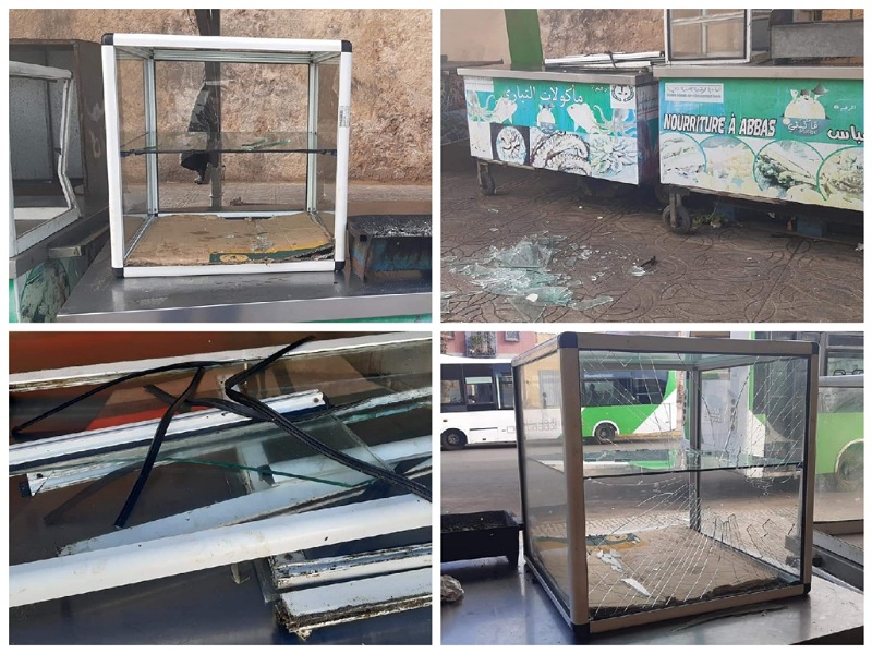 مجهولون يعتدون على السوق النموذجي بساحة أحفير قرب الحي البرتغالي بالجديدة