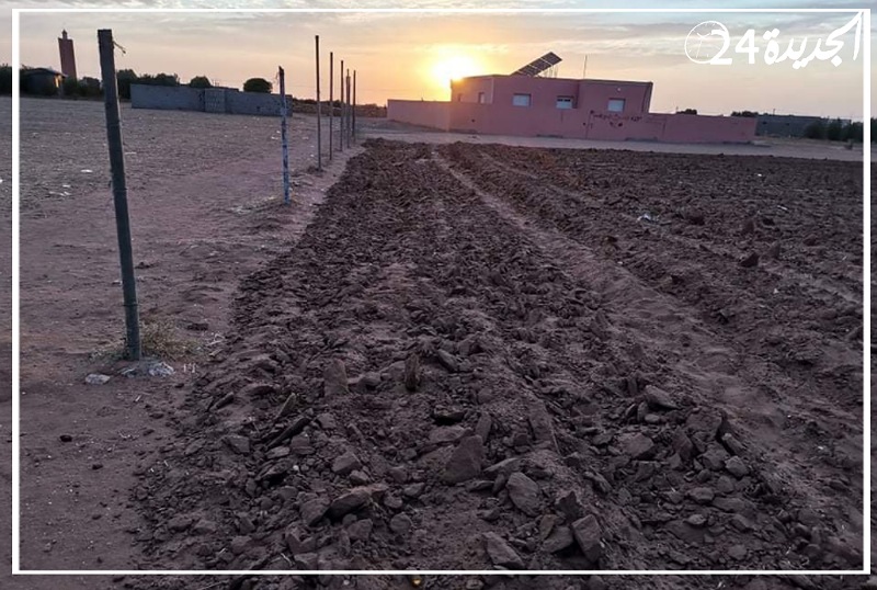 مرشح ''يحرث'' ملعب دائرته الانتخابية باقليم سيدي بنور بعد فشله في الفوز بمقعد في الانتخابات