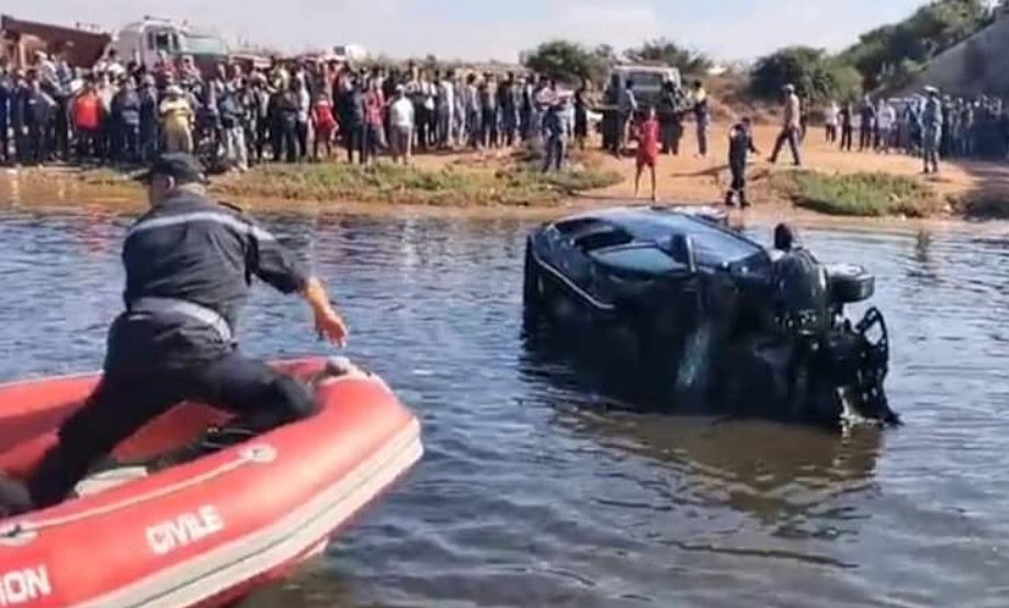 أزمور: سقوط سيارتين بوادي أم الربيع و انتشال جثة ضحية من وسط مياه النهر