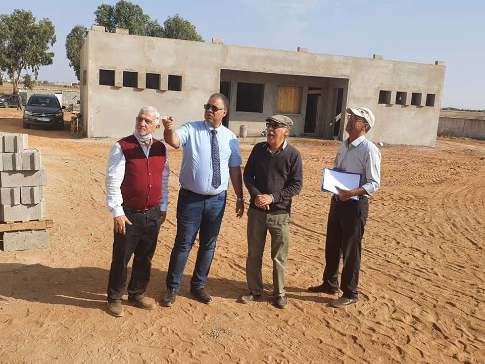 المدير الإقليمي للتعليم بالجديدة يتفقد مشروع توسعة ثانوية موسى بن نصير بجماعة متوح