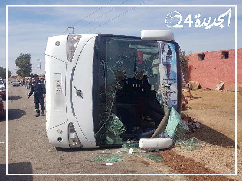 عاجل..  ارتفاع ضحايا حافلة نقل المسافرين إلى 3 قتلى وأزيد من 30 جريحا