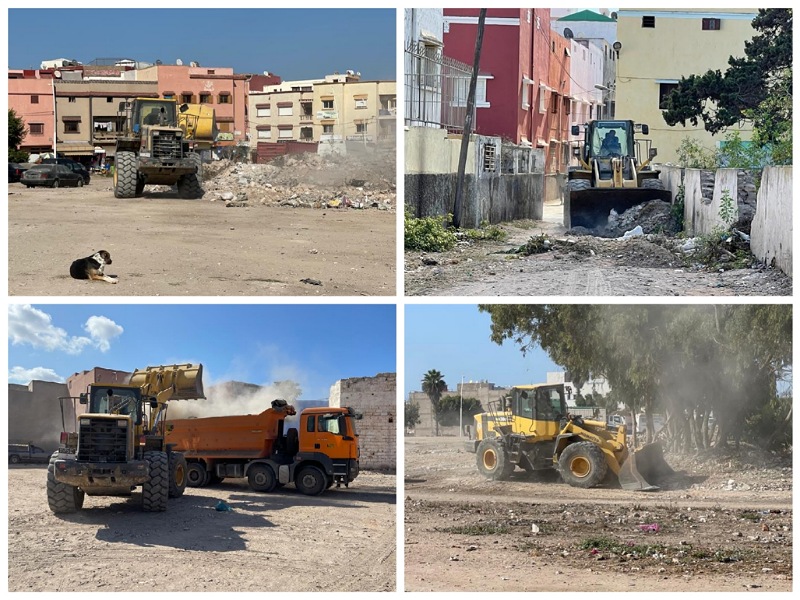 تنظيم حملة نظافة واسعة بمدينة آزمور  لازالة البؤر السوداء