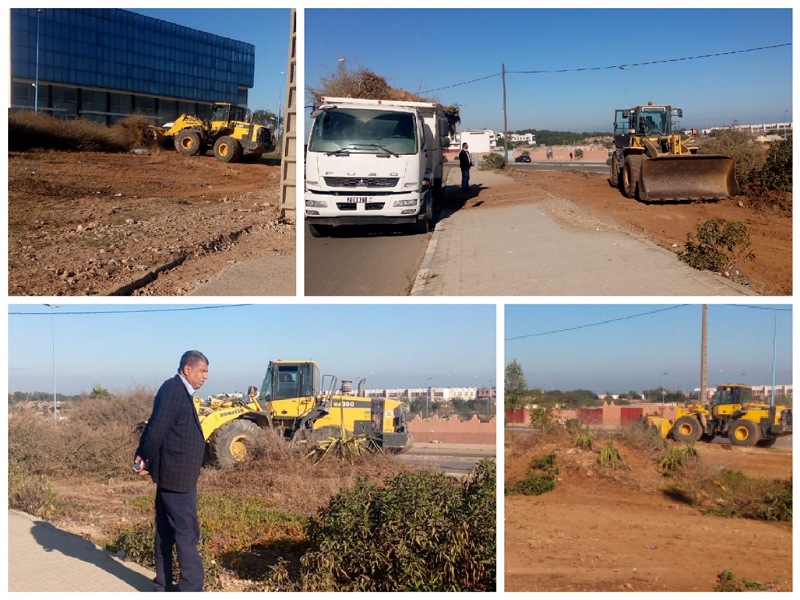 جماعة الجديدة تواصل حملات النظافة لإزالة مختلف البؤر السوداء بالمدينة