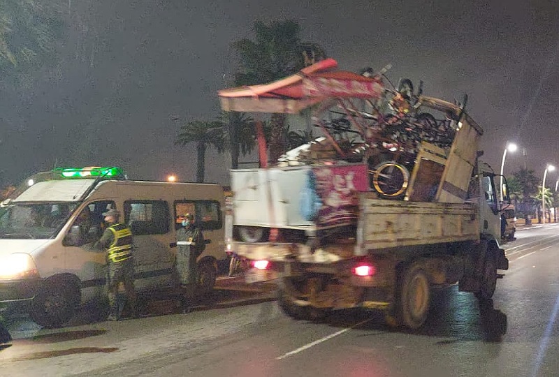 بالصور.. سلطات الجديدة تحجز في حملة ليلية أزيد من 70 عربة مجرورة بوسط المدينة