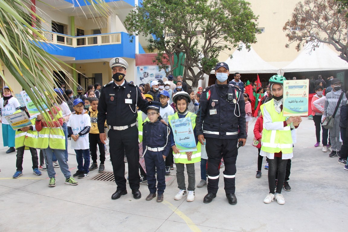بالصور .. مؤسسة خديجة أم المؤمنين بالجديدة تنظم مهرجان السلامة الطرقية