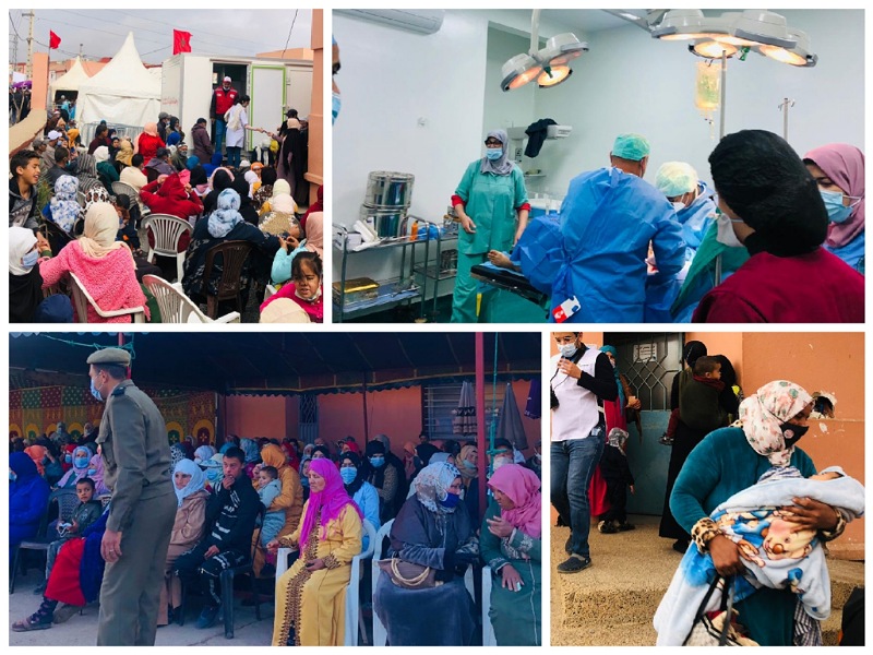 قافلة طبية باولاد عمران تجري 32 عملية جراحية وآلاف الكشوفات الطبية