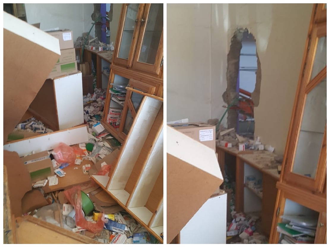 بالصور.. الاعتداء على صيدلية بمركز اولاد فرج بطريقة مثيرة للاستغراب