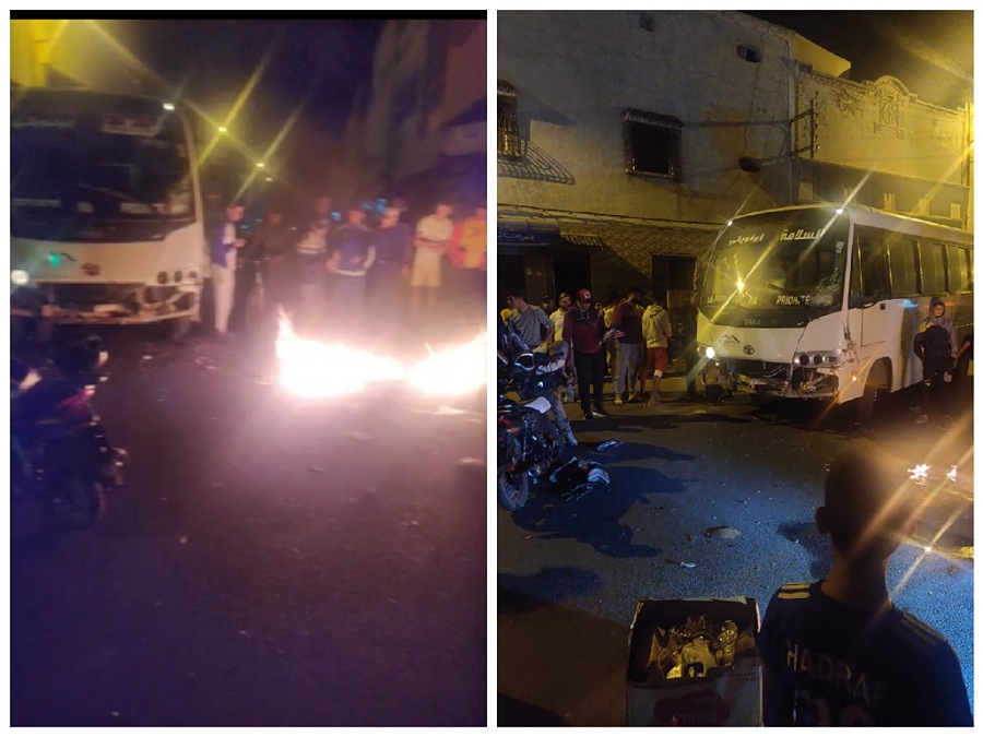 عاجل.. وفاة شابين في اصطدام دراجة نارية بحافلة بوسط الجديدة