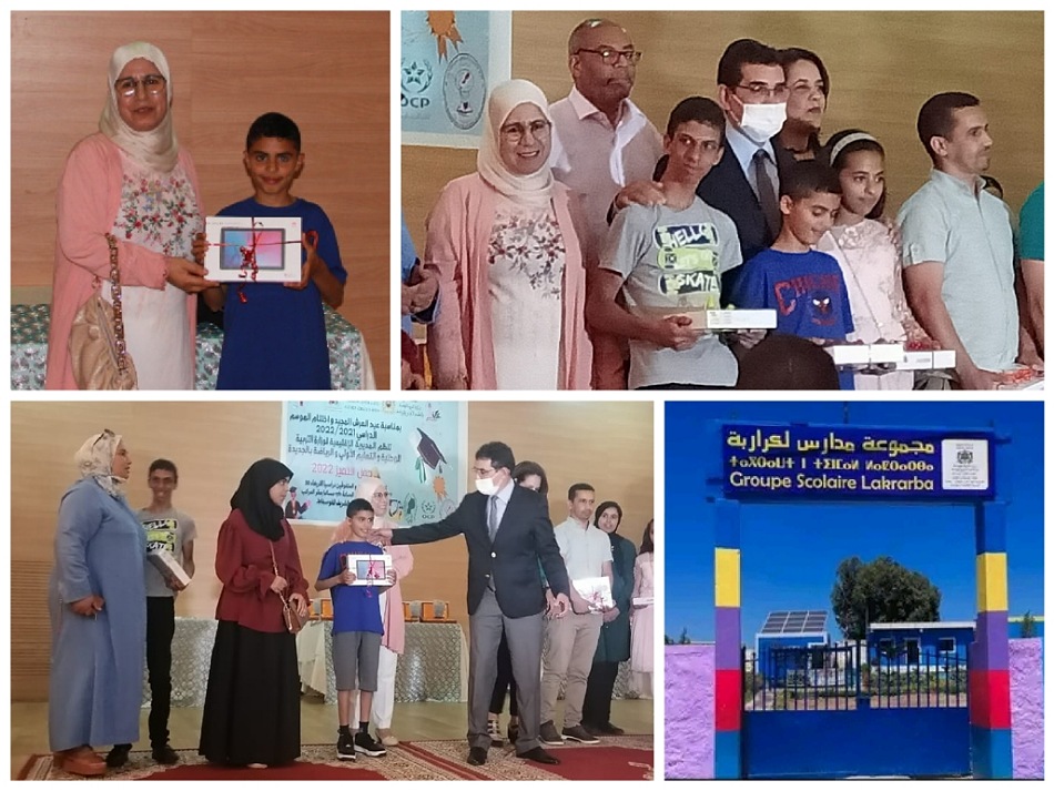 مديرية التعليم تتوج مدرسة ''لكرابة'' باولاد غانم الاولى إقليميا بالعالم القروي