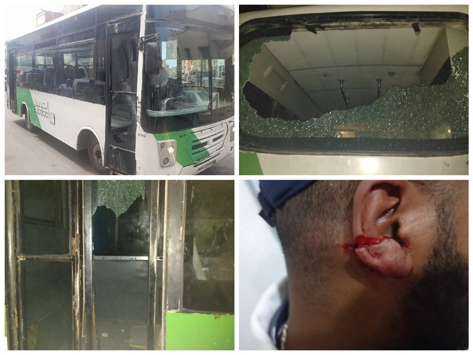 تخريب وإصابات في صفوف الركاب والمستخدمين.. اعتداءات جديدة ضد حافلات النقل الحضري بالجديدة