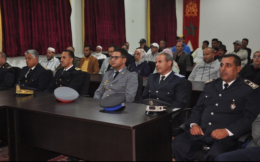 باشا مدينة الزمامرة يترأس حفل الانصات  للخطاب الملكي بمناسبة المسيرة الخضراء