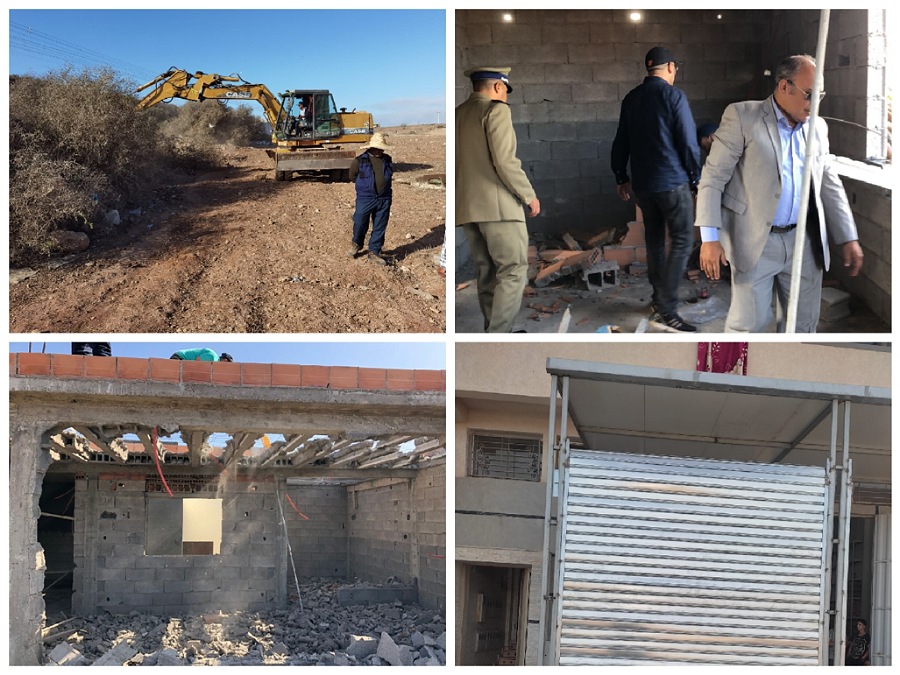 سلطات الملحقة الإدارية الثالثة بالجديدة تشن حملة لتحرير الملك العمومي