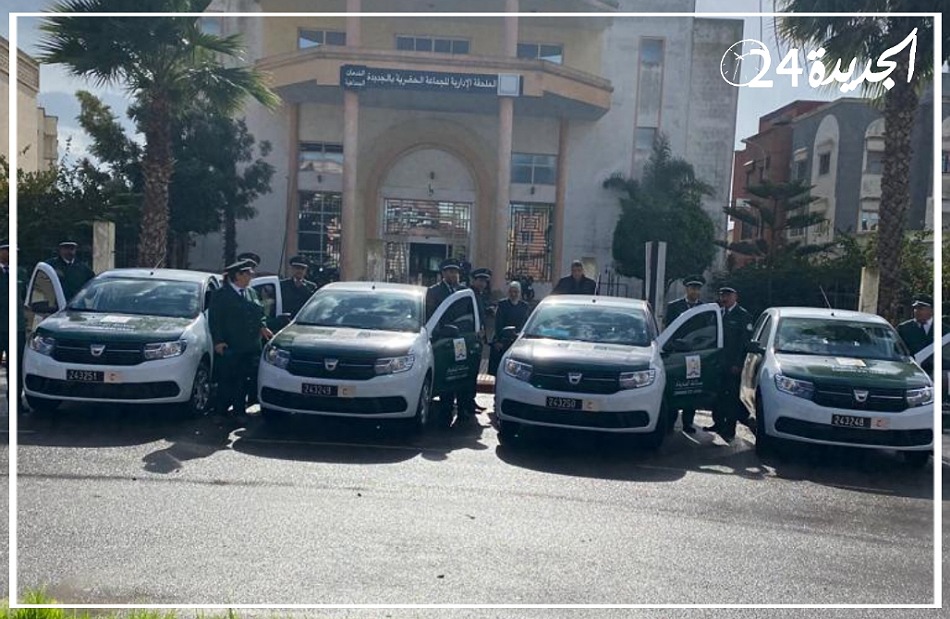 جماعة الجديدة تدعم شرطتها الإدارية بأربع سيارات جديدة